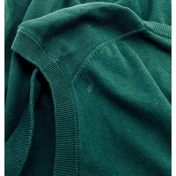 Slazenger Masters Dark Green V-Neck Embroidered Golf Logo VTG Sweater Vest XXL - Picture 6 of 7